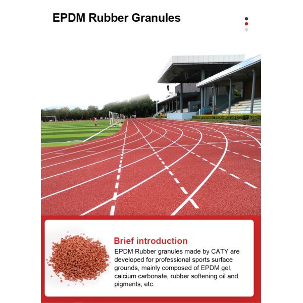 Многофункциональные EPDM резиновые гранулы Красный 1-3 мм Для детского сада