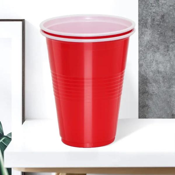 16 Oz 480ml Disposable Plastic Pong Cup Game Colored Beer Pong Glasses