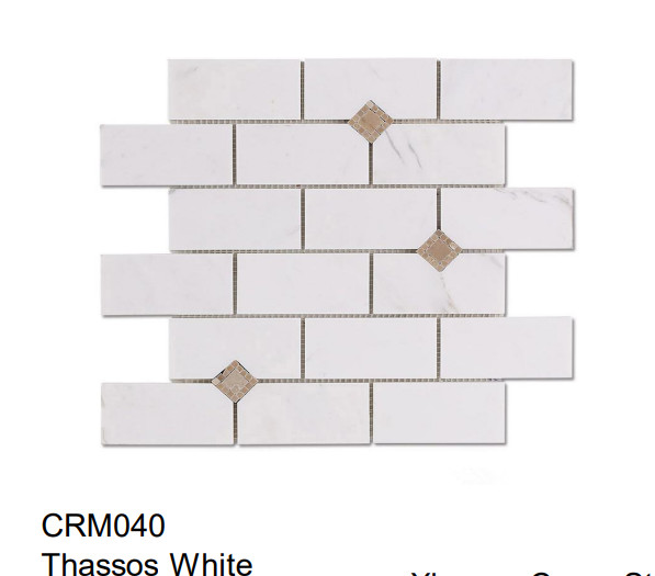 Modern Graphic Glazed Marble Tile Waterproof Interior Wall Stonetiles