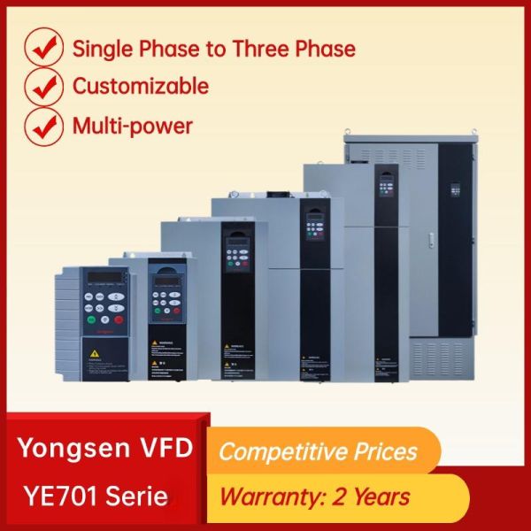High Performance VFD Frequency Inverter Converter 3PH 220V 380V Variable Frequency Driver for Water Pump Fan Compressor