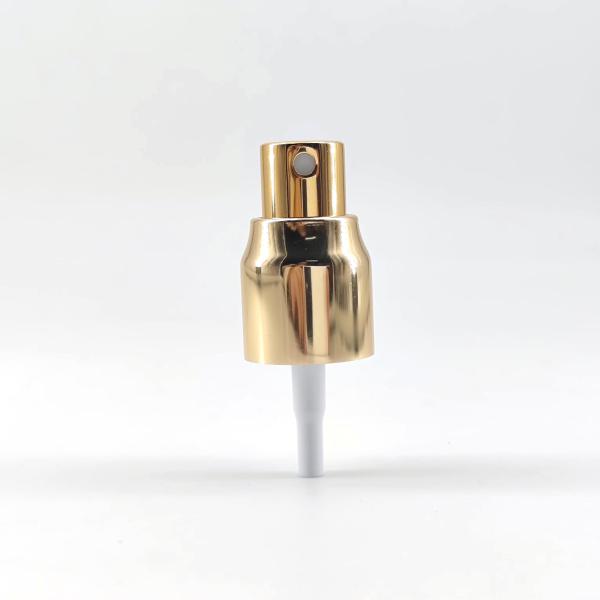 20mm 20/410 Golden Aluminium Collar Mist Pump Perfume Sprayer Top For Essence