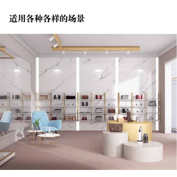 PU Leather Cover 4 Tiers Design Floating Wall Mounted Shelves for Livingroom Furniture