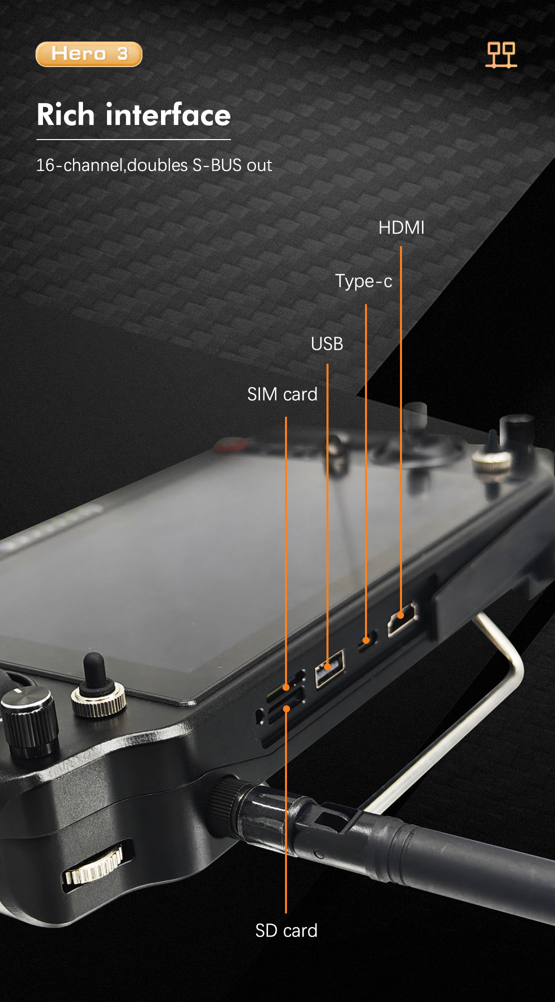 All-in-One Drone Ground Station Video/Data/RC/Handheld Integration Long-Distance Signal Transmission System