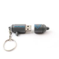 2,0 el PVC suave personalizado 3,0 15MB/S modificó memorias USB para requisitos particulares con el llavero