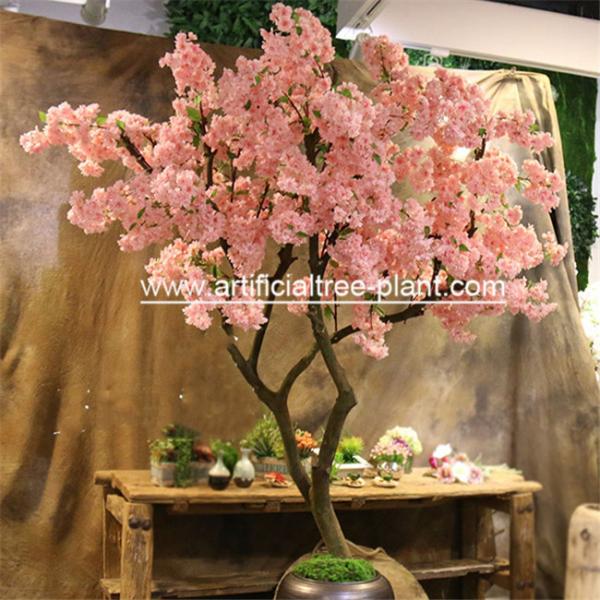 Fashion Vase Cherry Artificial Blossom Tree Sakura Flower Patio Decoration