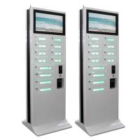 Kiosques de stations de charge de téléphone portable de charge libre d'Android d'aéroport annonçant avec 12 casiers