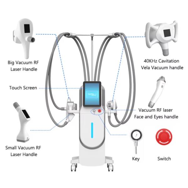 40K de cavitación de vacío presión negativa de masaje de rodillos Velabody máquina de adelgazamiento