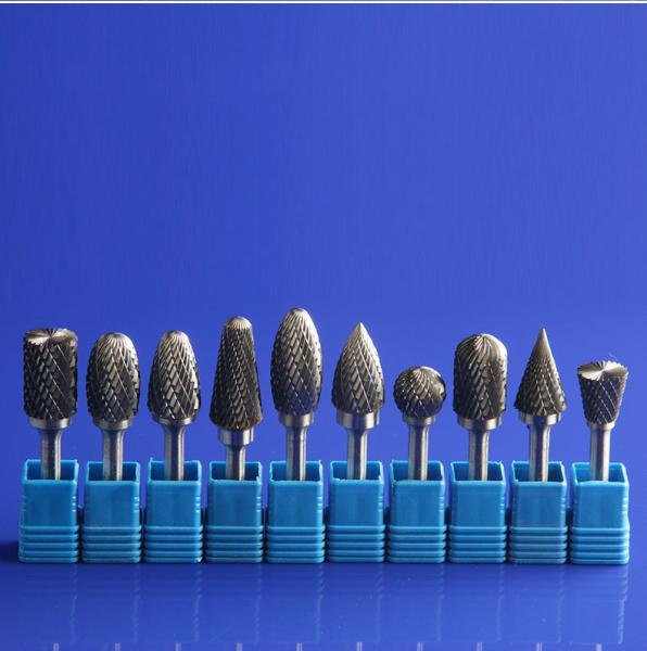 6mm Carbide Burrs for Metal Drilling 1/4 Power Tools Sintered Tungsten Rotary Burr Set
