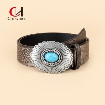 Western Style Cool Girl Custom Metal Belt Buckles Vintage for Women