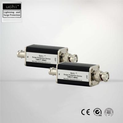 Uc 8VDC CCTV Surge Protection Device , Aluminum Alloy BNC Surge Protector