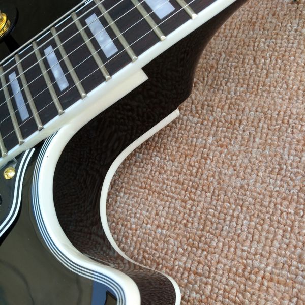 High Quality Custom LP electric guitar, Red Flame Maple Top electric guitar with Gold hardware, free shipping