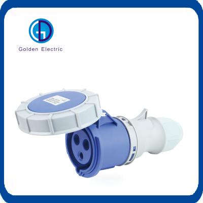 16A 32A 63A 125A Tela de tomada industrial com tomada de cobertura IP 67 Tipo homem e mulher