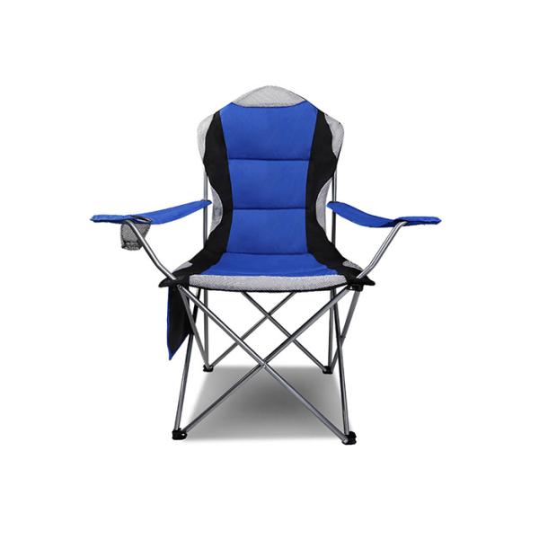 600D Polyester Outdoor Padded Chair , Padded Folding Camping Chairs