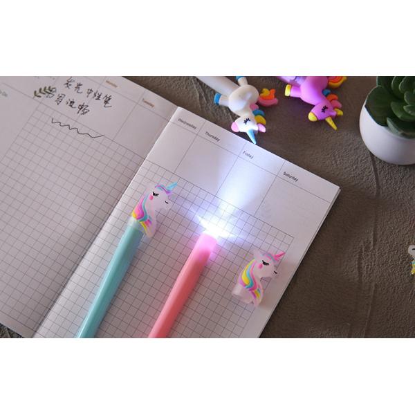 4pcs Set Heat Sensitive Erasable Ink Plastic Gel Light Pen for Trending Cartoon Bear