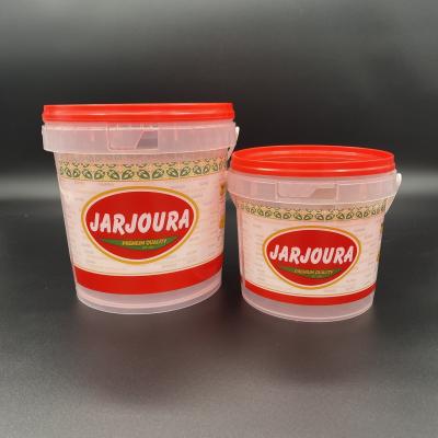 Das cubetas redondas pequenas do produto comestível dos biscoitos recipiente plástico com tampa