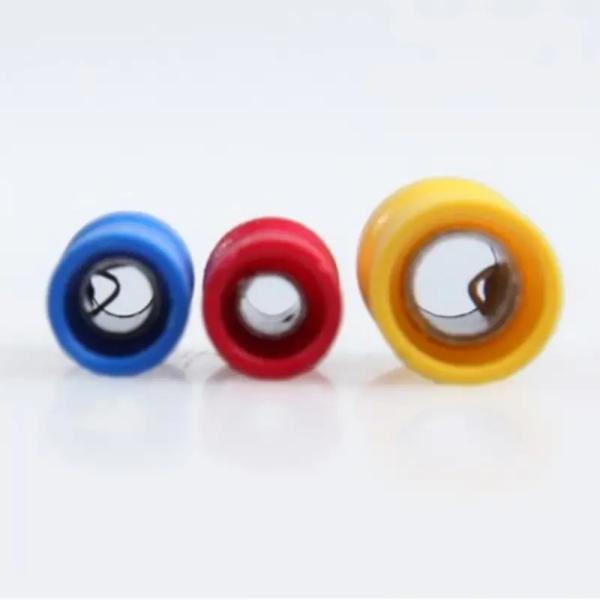 Custom Silicone Rubber Parts Insulated Direct Butt Connector For Electrical Crimp Terminal Wires