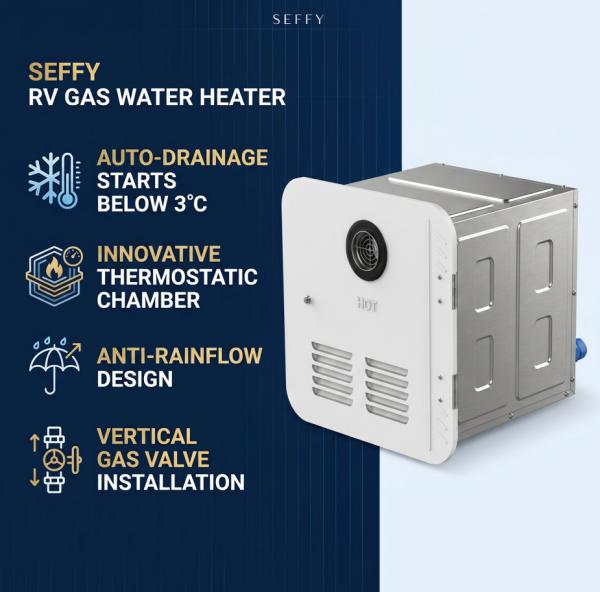 Anti Freeze Portable RV Water Heater Tankless Instant Gas Hot Water For Caravans
