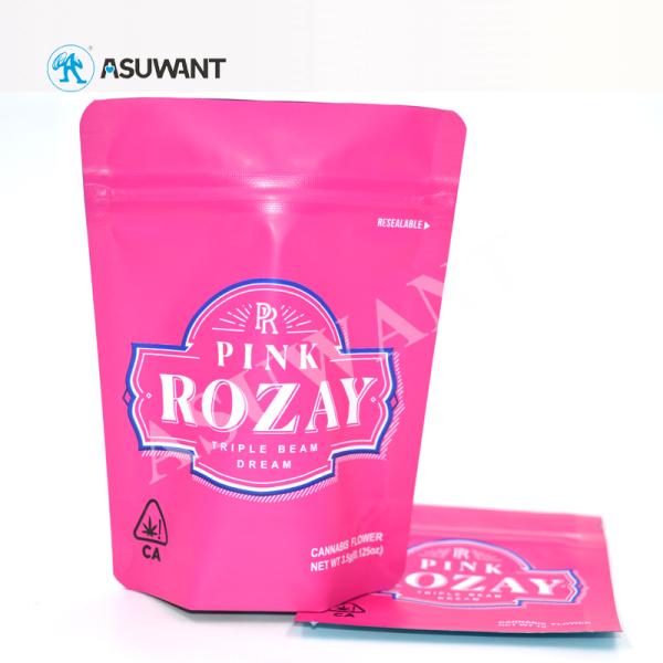 Gravure Printing Weed VMPET 3.5g Smell Proof Mylar Bags