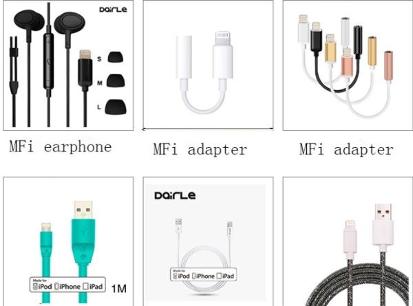 120cm Length Mobile Phone Accessories Sport Lighting In Ear Headphones