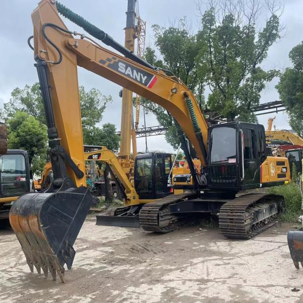 Sany SY215C PRO Excavadora de segunda mão Pintura original Alta eficiência de trabalho