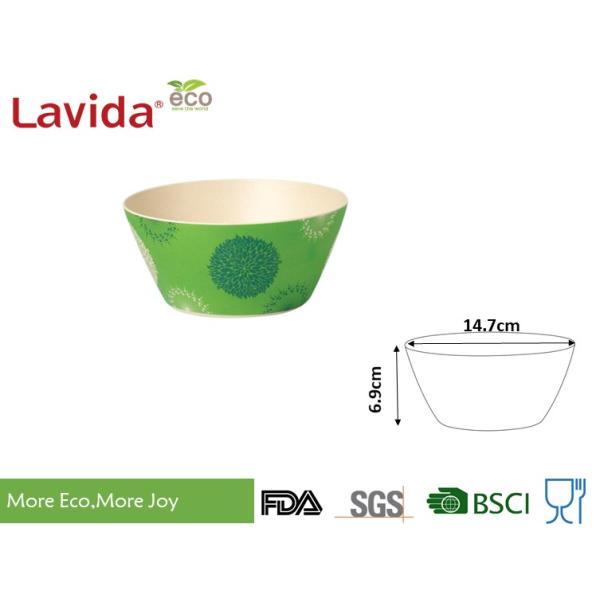 Food Safe Material Disposable Bamboo Salad Bowl Plant Fiber Serving Eco Friendly