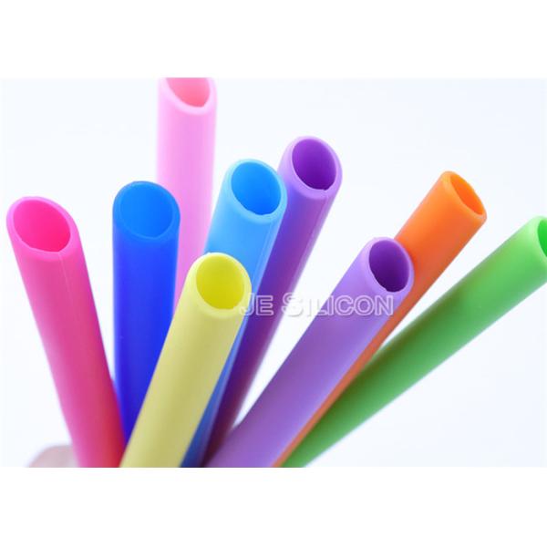 No Oxidation Straight Food Grade Silicone Straws Easy Use Dishwasher Safe