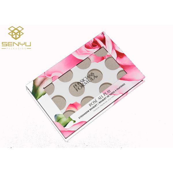 1200g Grey Custom Cosmetic Packaging Boxes Luxury Cardboard Eyeshadow Packaging
