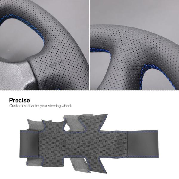 MEWANT Hand Sew Steering Wheel Cover Wrap for Subaru Impreza WRX 2002-2004 Car Accessories Customized Interior Accessory