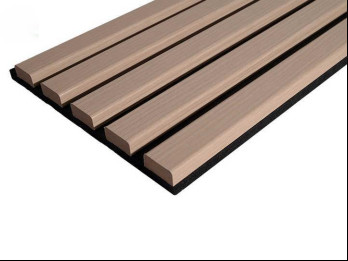 Стильный 21 мм Интерьер Wpc Стенная панель Деревянный MDF База Слат Акустический С ПЭТ Ядро