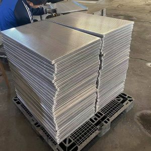 Plate à pizza en aluminium 40x30cm 46x66cm, plaque de cuisson en aluminium haute