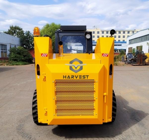1200kg JC120 Skid Steer Loader 0.55m3 Bucket with Cummins engine and Brush Cutter For Sale