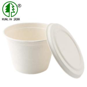 100 do copo biodegradável do bagaço da cana-de-açúcar do grau recipientes de
