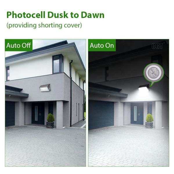 Adjustable power color temperature semicutoff wall  light, High efficiency energysaving exterior wall lamp