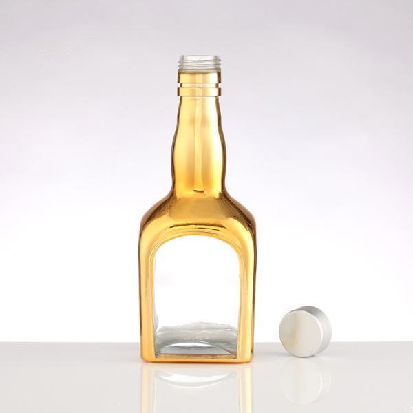 Body Material Super Flint Glass 500ml Luxury Long Neck Tequila Glass Bottle for Bar