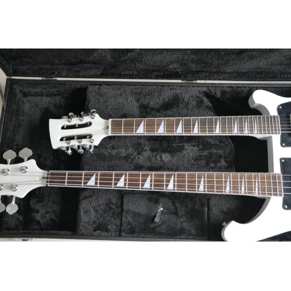 Double neck 4 string 4003 BASS GUITAR and 12 string elctric guitar color can custom guitar big R bridge