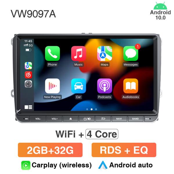 GRANDnavi 2din Android For Volkswagen VW Polo Jetta Skoda Octavia 2 Golf 5 7 Touran Car Radio Multimedia Player
