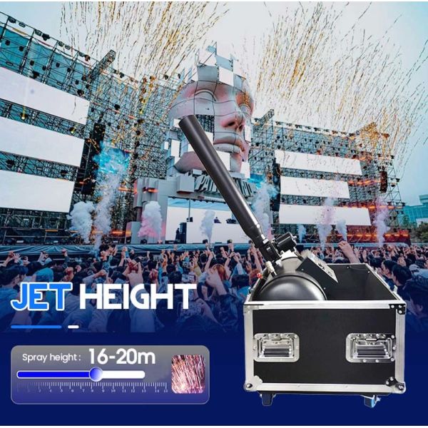 100W Electric Control Confetti Cannon Sky Blaster with 12-15m  Height for Perfect Stage Effect