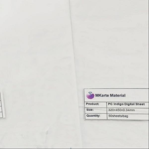 Polycarbonate Digital Print Platic Sheet 0.2mm for Long-Lasting PC Bank Card Performance