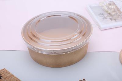 Bacia de papel afastada imprimindo feita sob encomenda descartável da salada do produto comestível