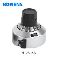 H-23-6A Multi-turn 0-14 15 Turns Controle de volume Botão de discagem digital 3590S 534 Potenciômetro Botão de alumínio 6.4mm