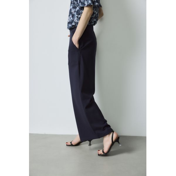 Printed Off Shoulder Neckline Top Customization Black Wide Leg Pant Set