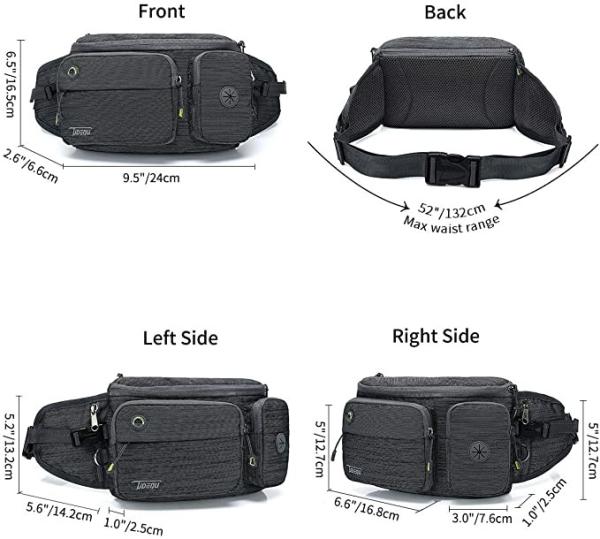 Bum Dog Walking Bag Running Waist Bag For Hiking Cycling