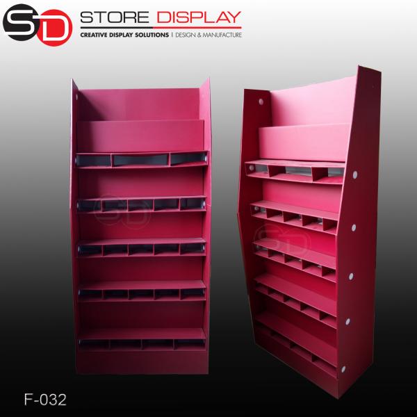 Recycled retail store corrugated cardboard display stands racks / POP display shelf