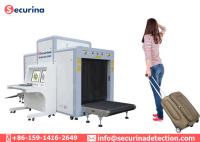 Sécurité dans les aéroports de représentation de Dual View X Ray Machine, scanner d'inspection de balayage de bagage