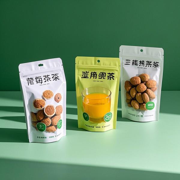 Stand Up Zipper Lock Snack Bags 3 Layer Aluminum Foil Laminated for Chips Nuts Custom Printing OEM Service