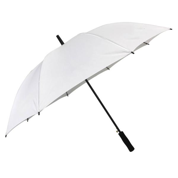 190T Pongee Fabric Material 8K 27inch Straight White Outdoor Advertising Box Umbrella