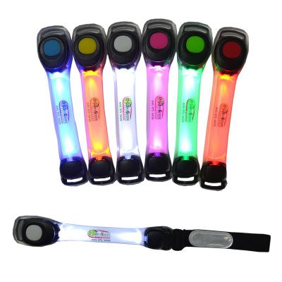 Colorful LED Arm Band Night Running Safety Band Logo Customized