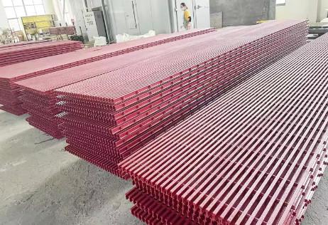 Solar Power FRP Grating Panels Roof Top Walkways Plastic Floor Grating Sheet Panel