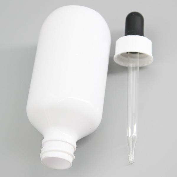 Plastic 100ml Clear Frosted Liquid Essential Oil Dropper Bottle
