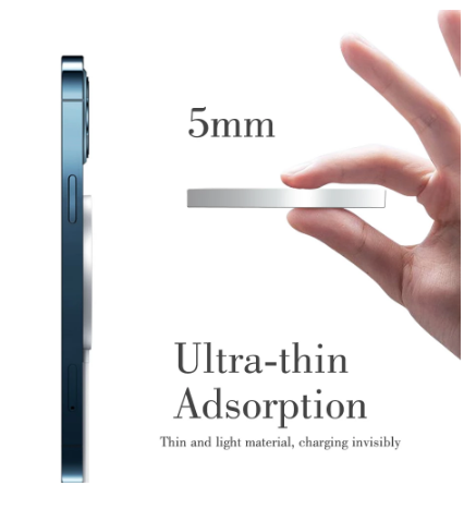 1.67A 205kHz Aluminum Magnetic Qi 15W Wireless Charger Pad